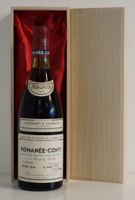 １９７６年 DRC ロマネ・コンティ（２） 6031280 【プラチナワイン】