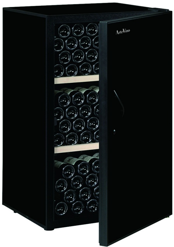 激安単価で ジーマックス アルテビノ ワインセラー 182本 コンプレッサー 棚3枚 黒 OVM03