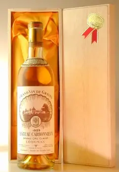 １９５９  Ｃｈａｔｅａｕ ＣＡＲＢＯＮＮＩＥＵＸ ＢＬＡＮＣ（ＧＲＡＶＥＳ ＢＬＡＮＣ） 白ワイン