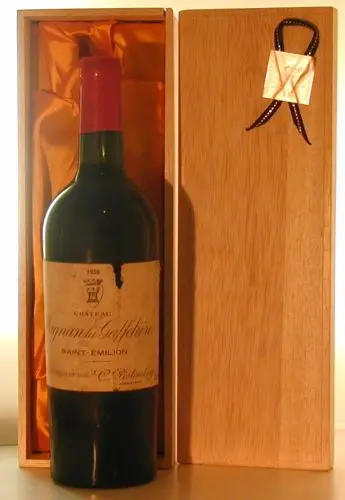 １９５０ Ｍａｇｎａｎ ｌａ Ｇａｆｆｅｌｉeｒｅ Ｆｒｅｎｃｈ Ｂｏｔｔｌｅｄ（ラベル不良１） 赤ワイン