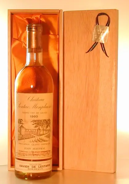 １９６０年 シャトー・ポンタク・モンプレジール・ブラン 白ワイン