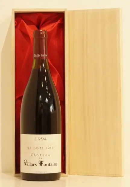 １９９４年 Chateau de Villars Fontaine Bourgogne Hautes-Cotes de Nuits Le Haut du Villages Rouge 赤ワイン