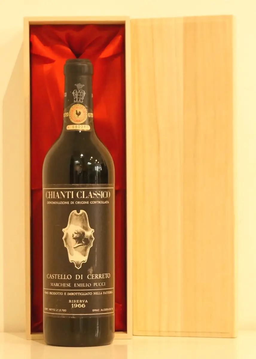 １９６６年 Pucci Chianti Classico Riserva Castello di Cerreto 赤ワイン