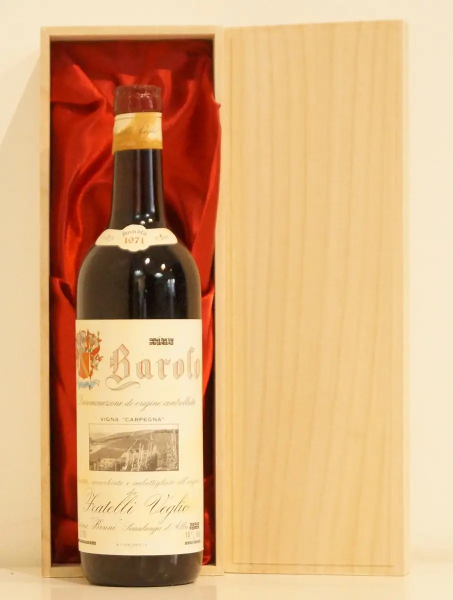 １９７１年 F.lli Veglio Barolo Vigna Carpegna 赤ワイン