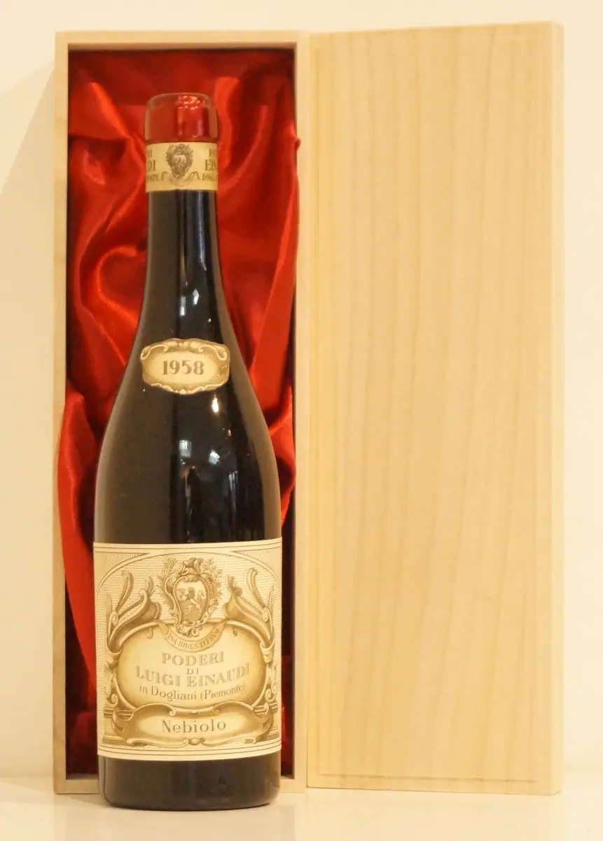 １９５８年 Poderi Einaudi Nebbiolo 赤ワイン