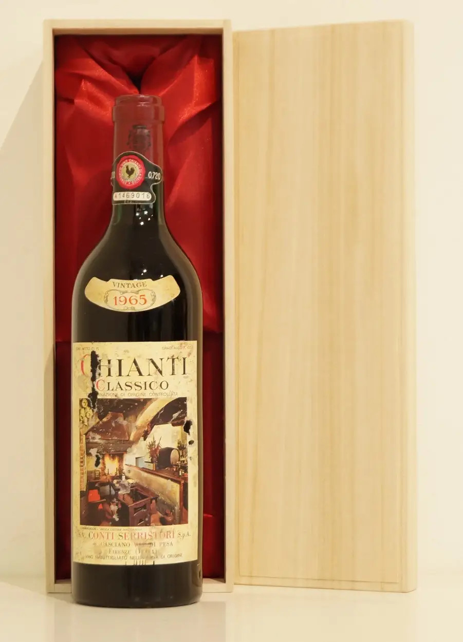 １９６５年 Serristori Chianti Classico（①ラベルの状態をお確かめください） 赤ワイン