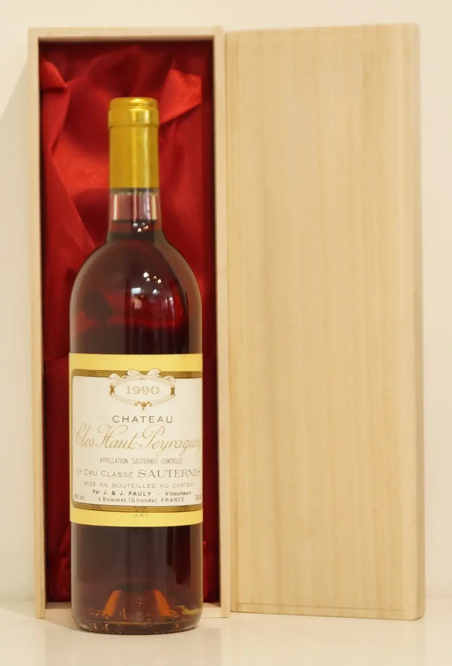 １９９０年 Clos Haut Peyraguey Sauternes 白ワイン