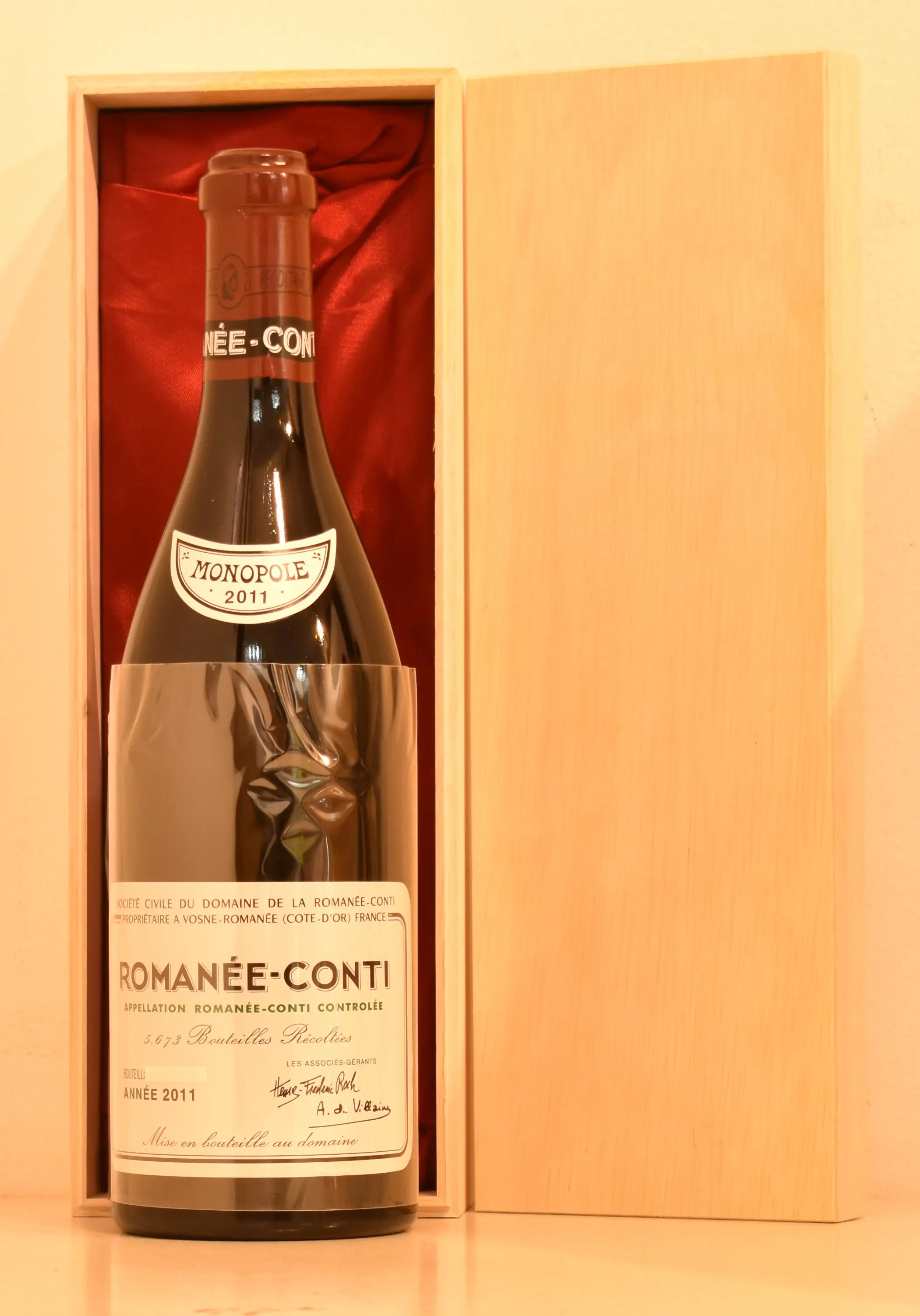 ２０１１年 DRC ロマネ・コンティ（ファインズ正規輸入） 赤ワイン