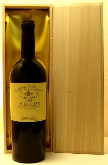 １９３８年 Rivesaltes Chateau Villargeil 赤ワイン