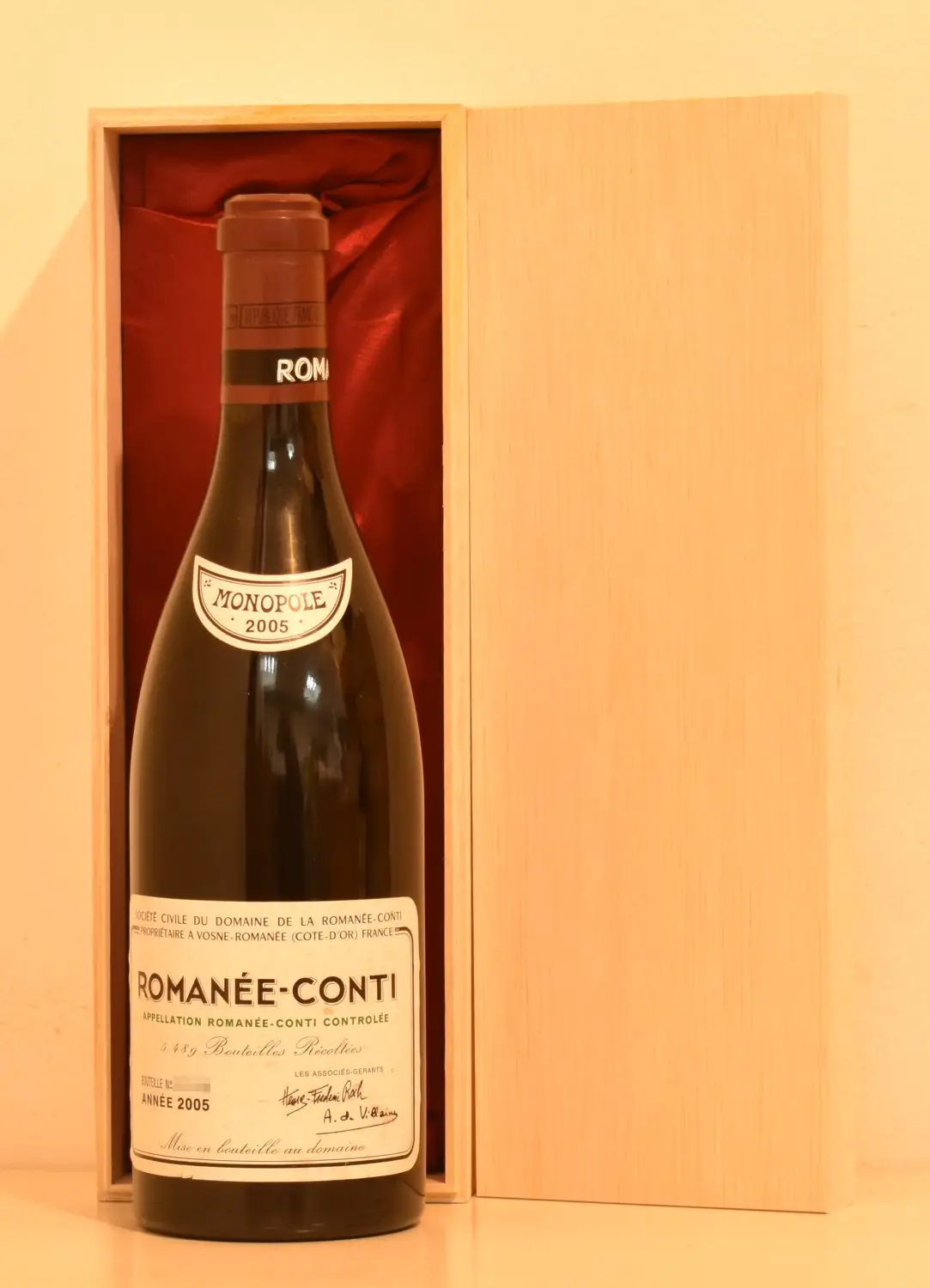 ２００５年 DRC ロマネ・コンティ 赤ワイン