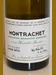 ２０１３年 DRC モンラッシェ（ファインズ輸入） 白ワインのラベル画像